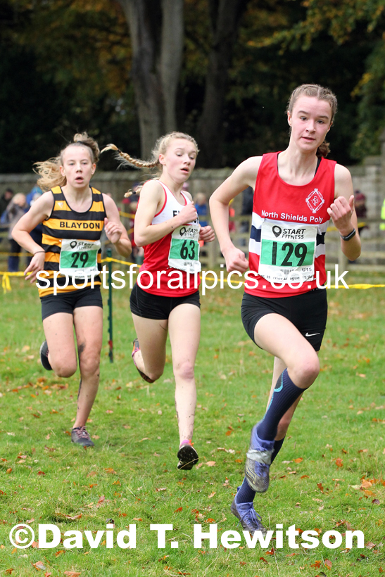Girls under-15s 2021 NEHL Lambton Castle near Chester le Street, County Durham. Photo: David T. Hewitson/Sports for All Pics